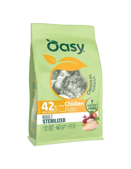 Oasy Adult Sterilizzati Gatto Pollo 1,5 kg