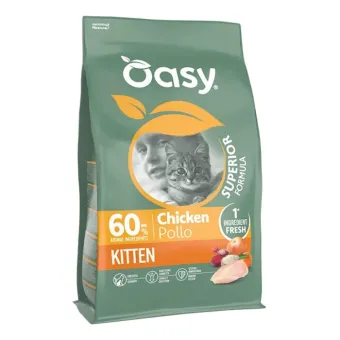 Oasy Super Gatto Kitten Pollo 1,5 kg