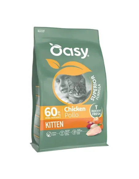 Oasy Super Gatto Kitten Pollo 1,5 kg