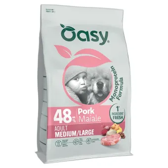 Oasy Monoprot Dog Adult M/L Maiale 2 kg
