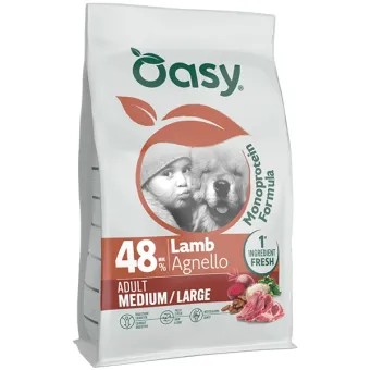 Oasy Monoprot Dog Adult M/L Agnello 10 kg