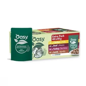 Oasy Orig Cat Mpack Ster Meat 40x85gr