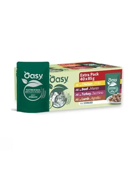 Oasy Orig Cat Mpack Ster Meat 40x85gr