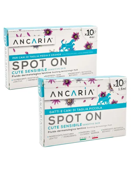 Ancaria Spot On Gatto e Cane Taglia S 10x 1,5 ml