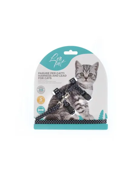 Parure Gattino Pois Nero CG203