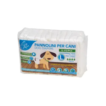 Mutanda Per Cani 12pz Mis.l, 48-72,lungh.54-64cm,kg.16-25
