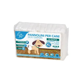 Leopet Mutanda per Cani 12 pz Mis. XL, 56-82 cm, 25-41 kg