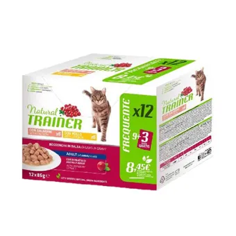 Trainer Natural Mini Adult Pollo e Salmone 85 g x 12 buste