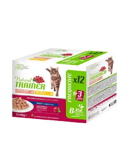Trainer Natural Mini Adult Pollo e Salmone 85 g x 12 buste