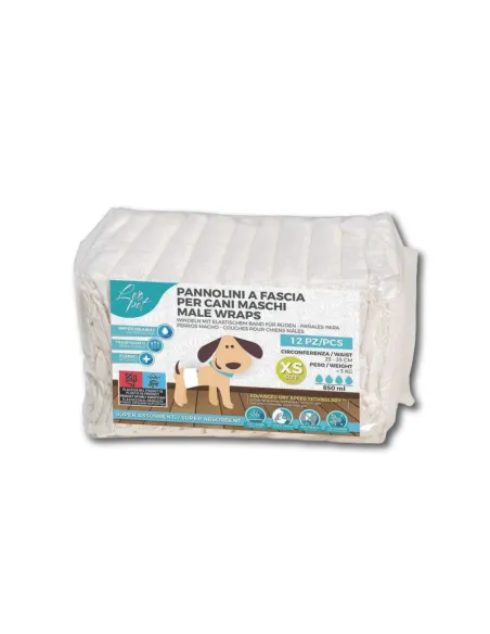 Fascia per Cani Maschi 12 pz Mis. XS, 23-35 cm Kg.-3