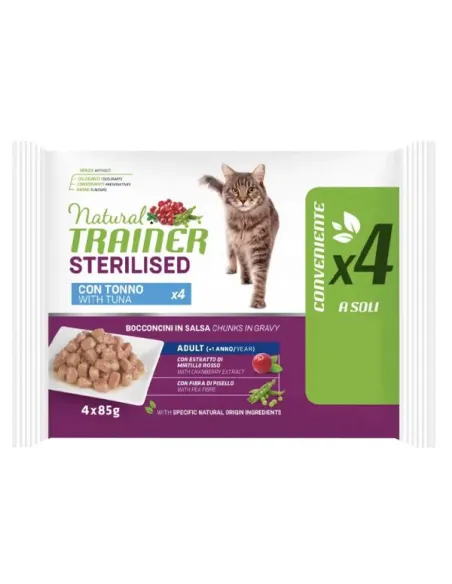 Trainer Natural Flowpack Cat Sterilised Tuna 4 x 85 g