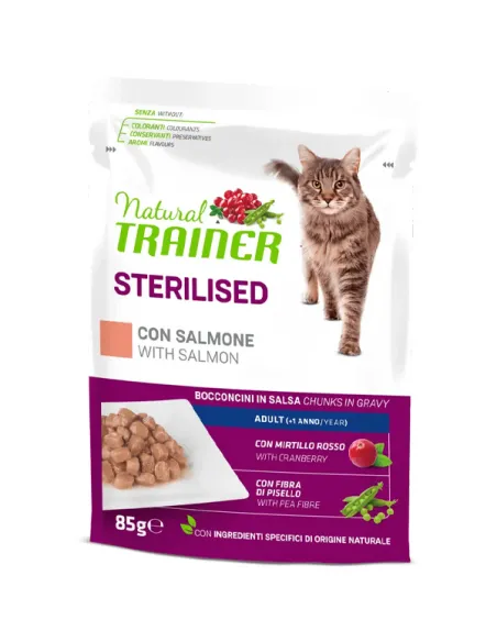 Trainer Natural Adult Cat Sterilised Salmone 85 g