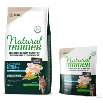 Trainer Natural Cat Sterilised Pesce Bianco 300 g