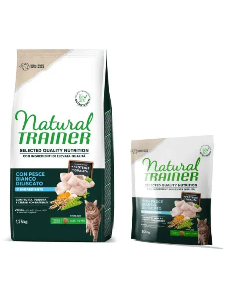 Trainer Natural Cat Sterilised Pesce Bianco 300 g