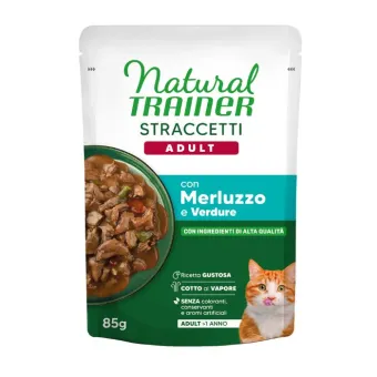 Trainer Natural Cat Straccetti Adult Merluzzo 85 g