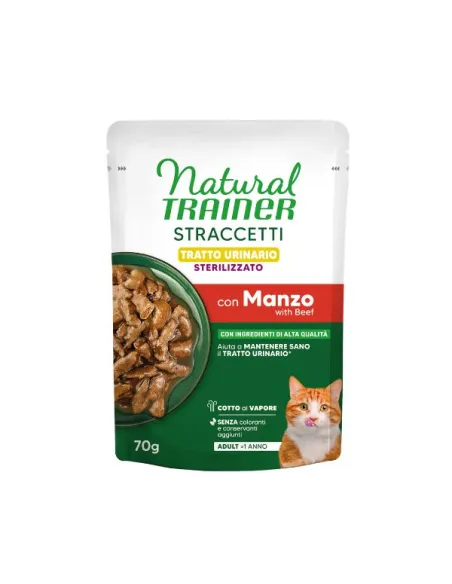 Trainer Natural Cat Stracc Urinary Manzo 70 g
