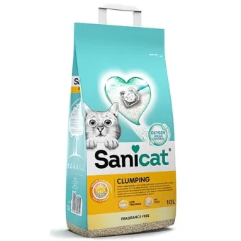 Sanicat New Clumping Unscented 10 lt