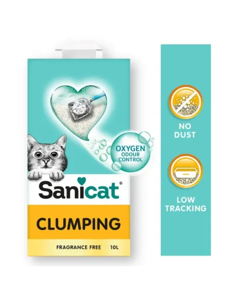 Sanicat New Clumping Unscented 16 lt