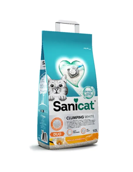 Sanicat Clumping White Duo 10 L