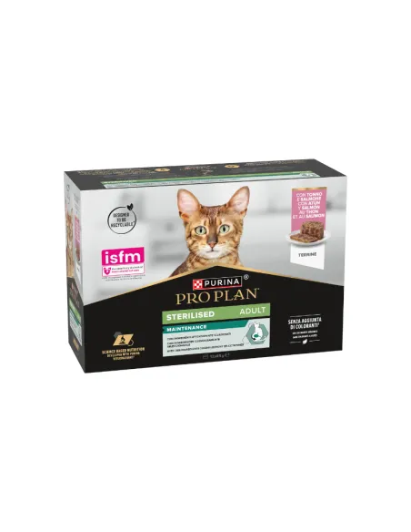 Cat Proplan Multip Steril Salmone Tonno 12x85g