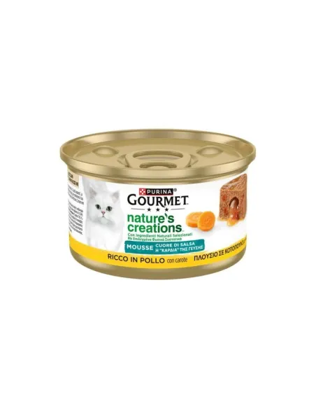Cat Gourmet Nature Creations Mousse Cuore di Salsa Pollo Carote 85g