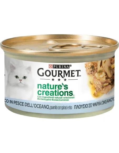 Cat Gourmet Natures Creations 85g Pesce Oceano/Spinaci