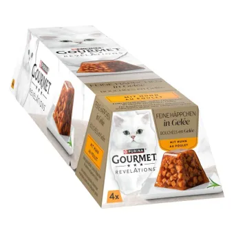 Cat Gourmet Revelations Bocconcini Gel Pollo 4x57g