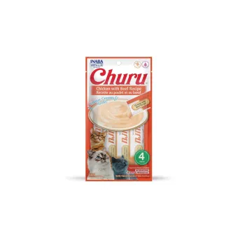 Cat Snack Ciao Churu Pollo e Manzo 4x14g