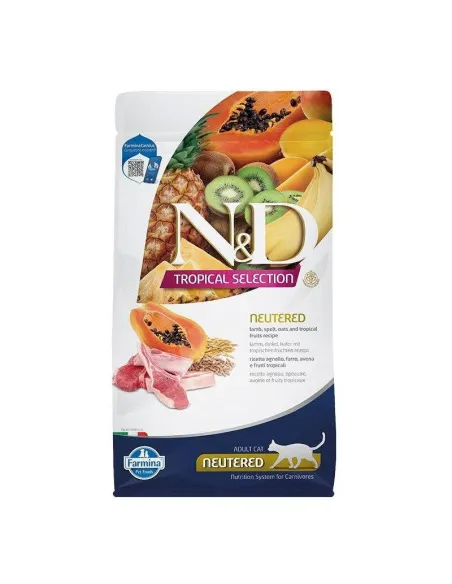 N&D Cat Tropical Lamb Neutered 4+1 kg