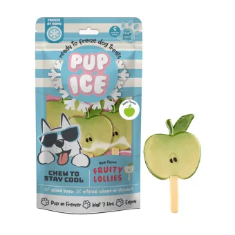 Pup Ice Fruity Lollies - Apple 3pk 90 gr