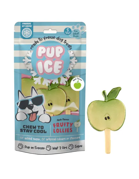 Pup Ice Fruity Lollies - Apple 3pk 90 gr
