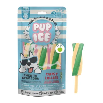 Pup Ice Twist Lollies Apple 3pk 102 g
