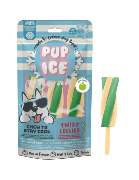 Pup Ice Twist Lollies Apple 3pk 102 g