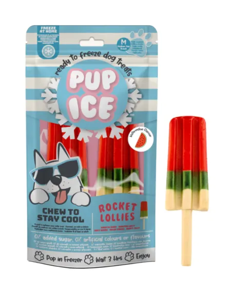 Pup Ice Rocket Lollies Watermelon 2pk 90 gr