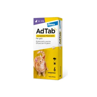 AdTab Elanco 12 mg 6 Kautabletten für Katzen 0,5-2 kg