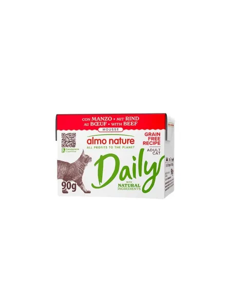 Almo Cat Daily Tetra 90g Manzo