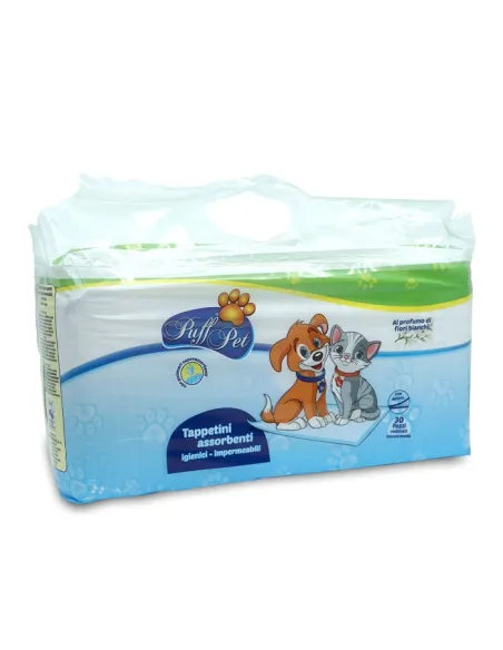 Tappetino Puff Pet Fiori 60x60 30 Pezzi