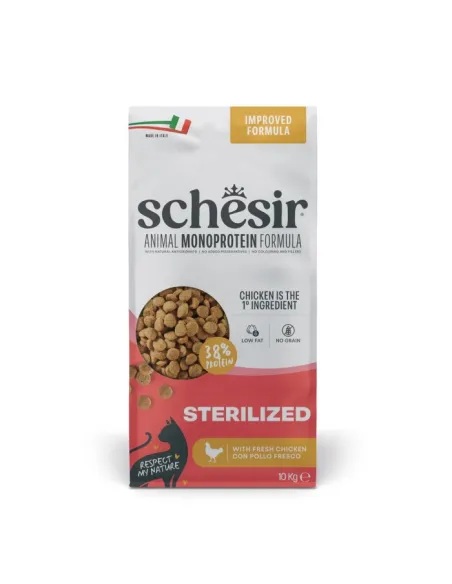 Schesir Cat Monoprot Sterilizzato Pollo 10 kg