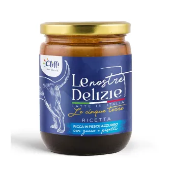 Delizie Le 5 Terre Cane Pezzetti Ricco in Pesce Azzurro...
