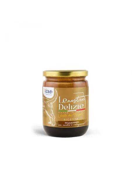 Delizie Valle Dei Templi Cane Pezzetti Ricco in Manzo Carota e Melograno 80 gr