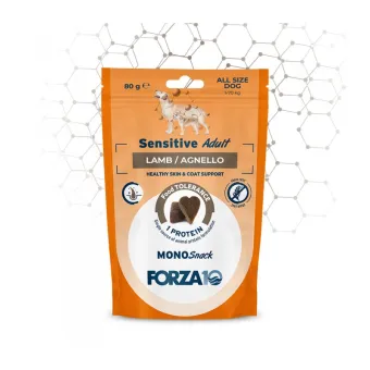 F10 Cane Snack Sens. Adult Agnello 80 gr