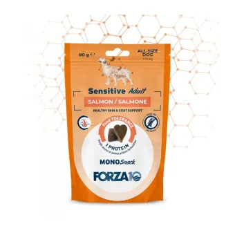 F10 Cane Snack Sens. Adult Salmone 80 gr