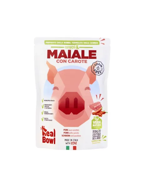 Real Bowl Dog 1bst Maiale 400 gr