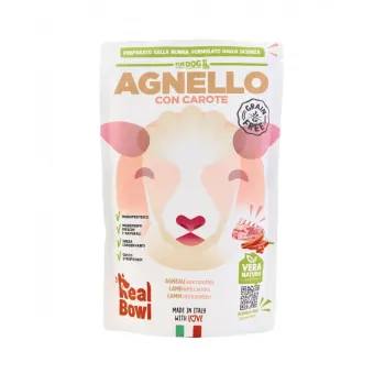 Real Bowl Dog Agnello 700 gr 1 busta