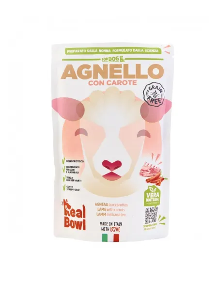 Real Bowl Dog Agnello 700 gr 1 busta