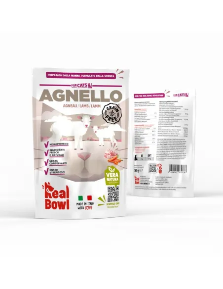 Real Bowl Cat Agnello 160 gr