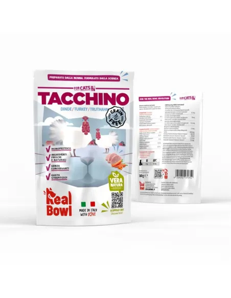 Real Bowl Cat Tacchino 160 gr