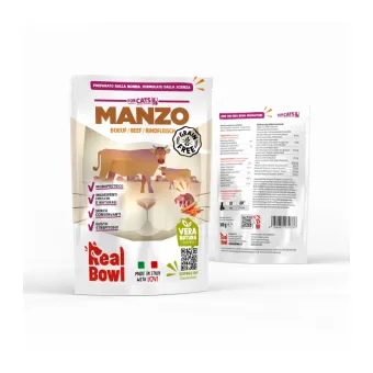 Real Bowl Cat Manzo 160 gr