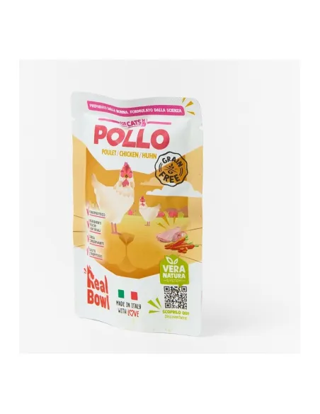 Real Bowl Cat 1bst Pollo 80 gr