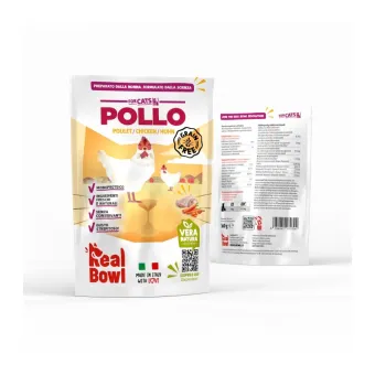 Real Bowl Cat Pollo 160 gr
